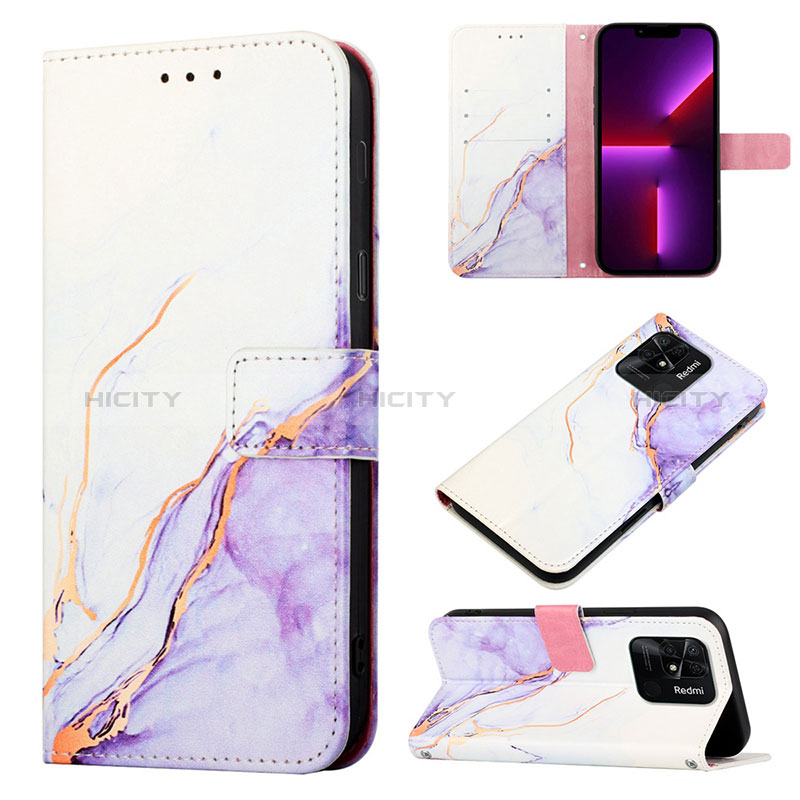 Custodia Portafoglio In Pelle Fantasia Modello Cover con Supporto Y04B per Xiaomi Redmi 10C 4G