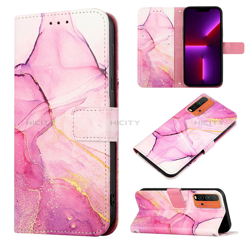 Custodia Portafoglio In Pelle Fantasia Modello Cover con Supporto Y04B per Xiaomi Redmi 9 Power