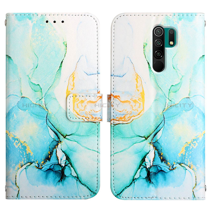 Custodia Portafoglio In Pelle Fantasia Modello Cover con Supporto Y04B per Xiaomi Redmi 9 Prime India