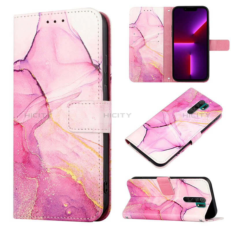 Custodia Portafoglio In Pelle Fantasia Modello Cover con Supporto Y04B per Xiaomi Redmi 9 Prime India