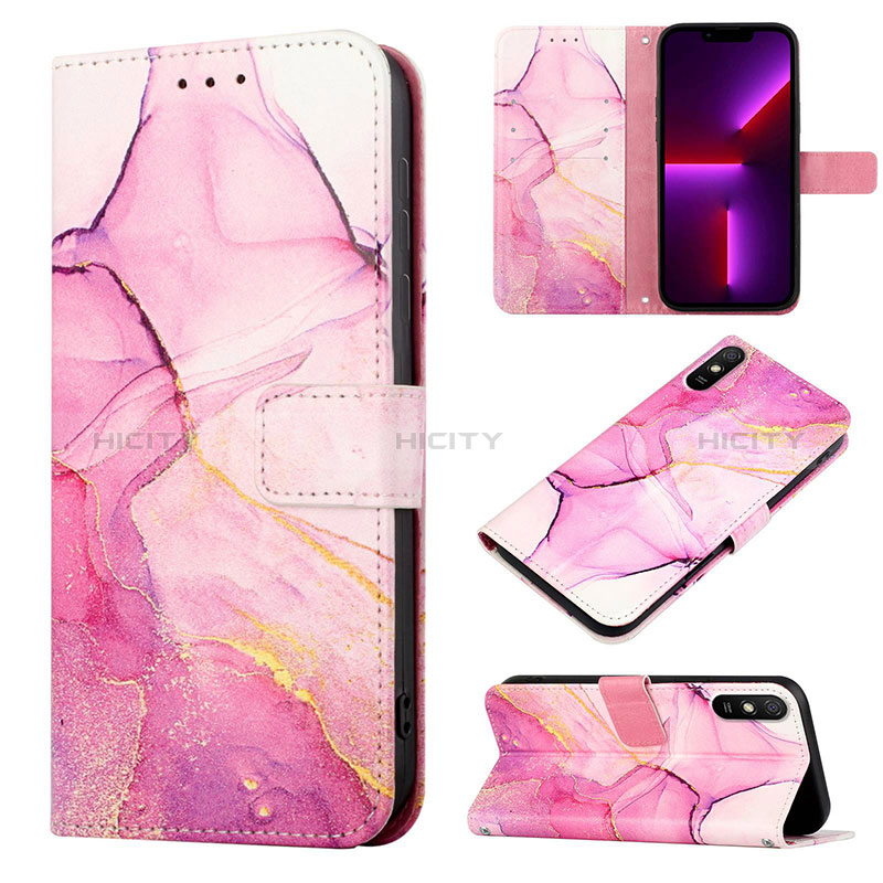 Custodia Portafoglio In Pelle Fantasia Modello Cover con Supporto Y04B per Xiaomi Redmi 9i