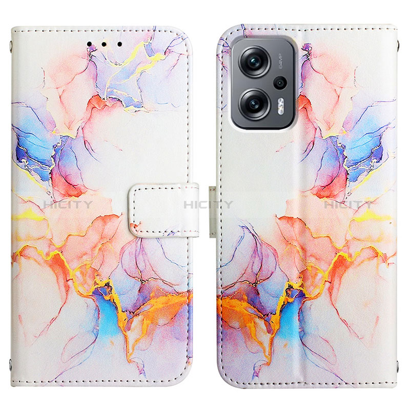 Custodia Portafoglio In Pelle Fantasia Modello Cover con Supporto Y04B per Xiaomi Redmi Note 11T Pro+ Plus 5G