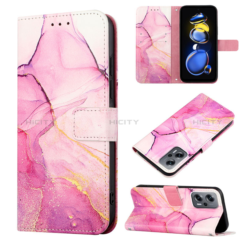 Custodia Portafoglio In Pelle Fantasia Modello Cover con Supporto Y04B per Xiaomi Redmi Note 12T Pro 5G