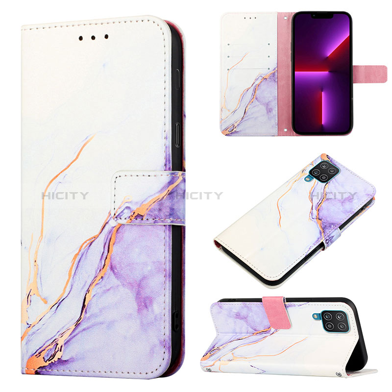 Custodia Portafoglio In Pelle Fantasia Modello Cover con Supporto Y05B per Samsung Galaxy F12