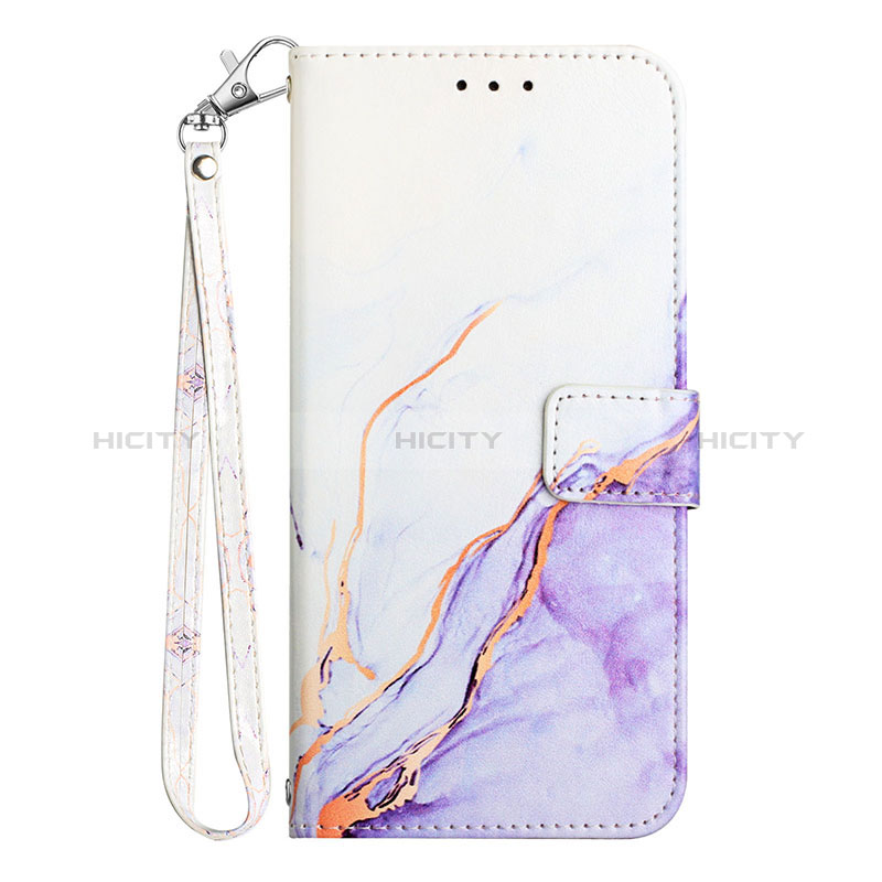 Custodia Portafoglio In Pelle Fantasia Modello Cover con Supporto Y05B per Samsung Galaxy M12 Viola