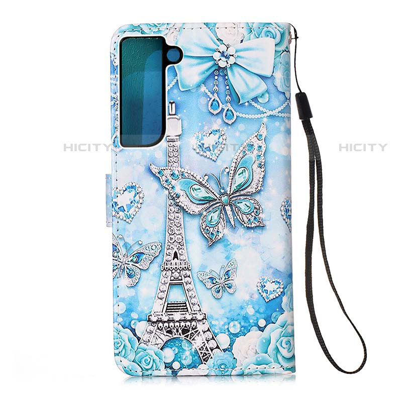 Custodia Portafoglio In Pelle Fantasia Modello Cover con Supporto Y05B per Samsung Galaxy S21 5G