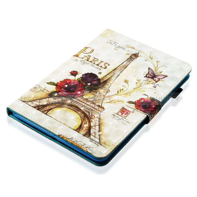 Custodia Portafoglio In Pelle Fantasia Modello Cover con Supporto Y06B per Apple iPad Mini 4