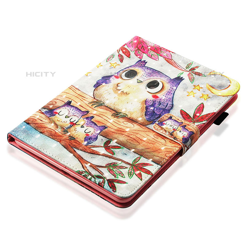 Custodia Portafoglio In Pelle Fantasia Modello Cover con Supporto Y06B per Apple iPad Mini 5 (2019) Marrone