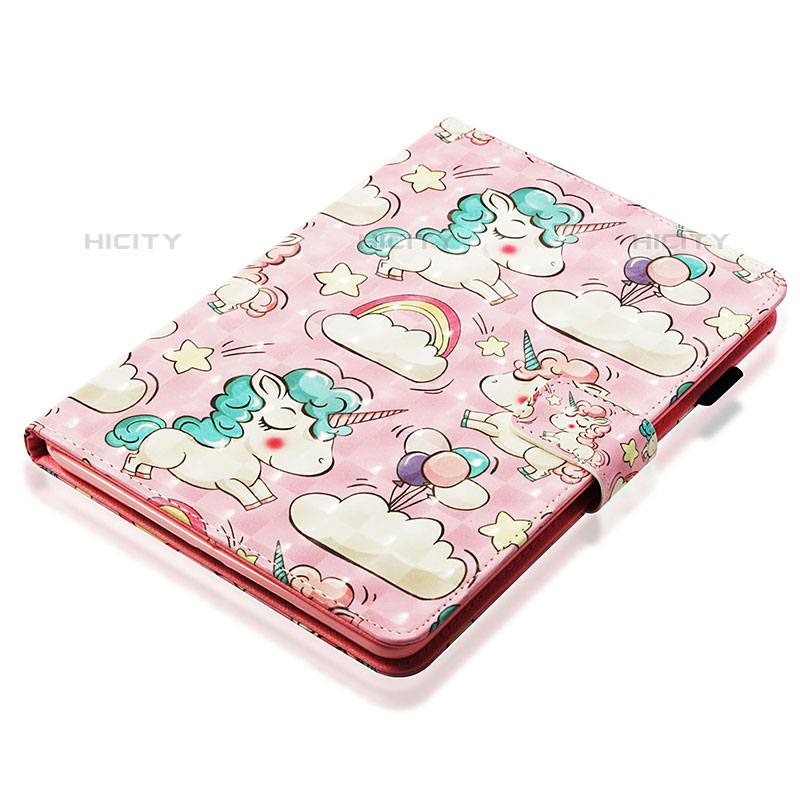 Custodia Portafoglio In Pelle Fantasia Modello Cover con Supporto Y06B per Apple iPad Mini 5 (2019) Rosa