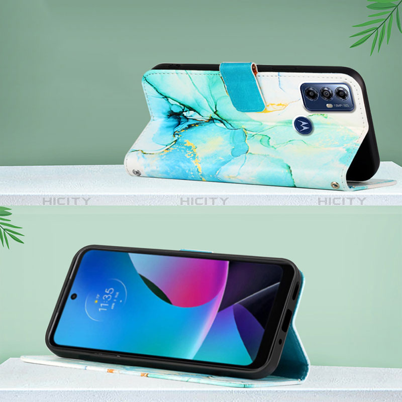 Custodia Portafoglio In Pelle Fantasia Modello Cover con Supporto YB1 per Motorola Moto G Play Gen 2