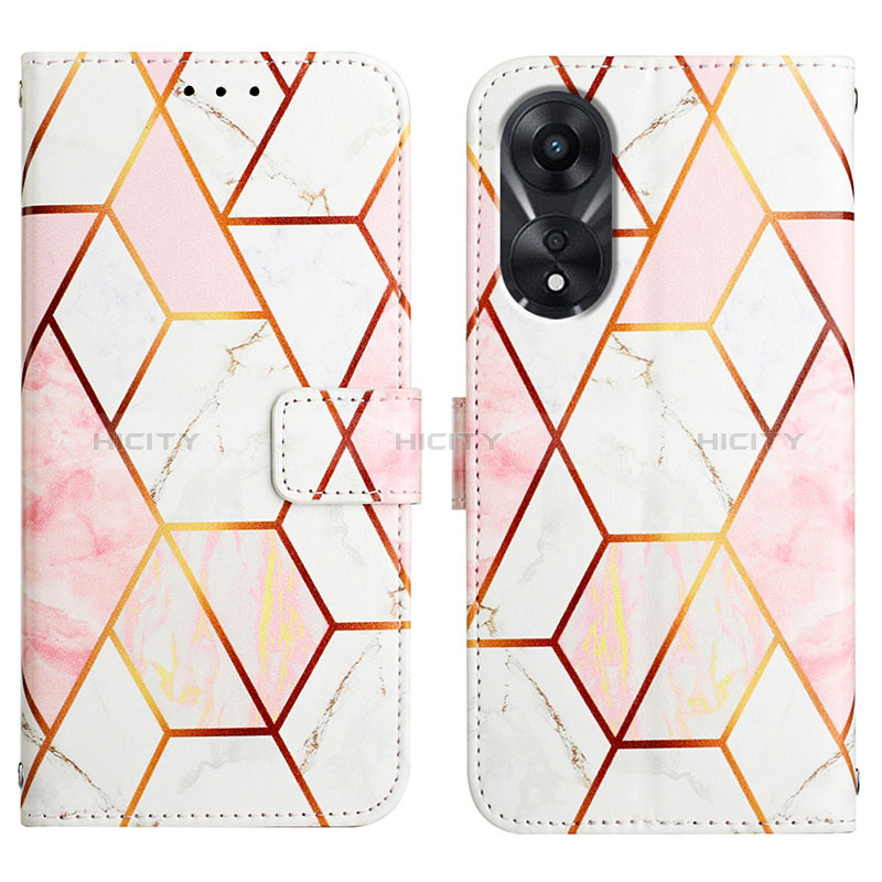 Custodia Portafoglio In Pelle Fantasia Modello Cover con Supporto YB1 per Oppo A78 5G