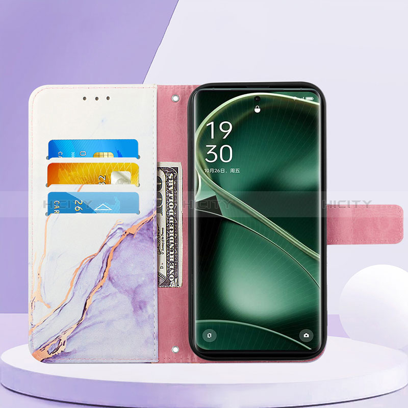 Custodia Portafoglio In Pelle Fantasia Modello Cover con Supporto YB1 per Oppo Find X6 5G