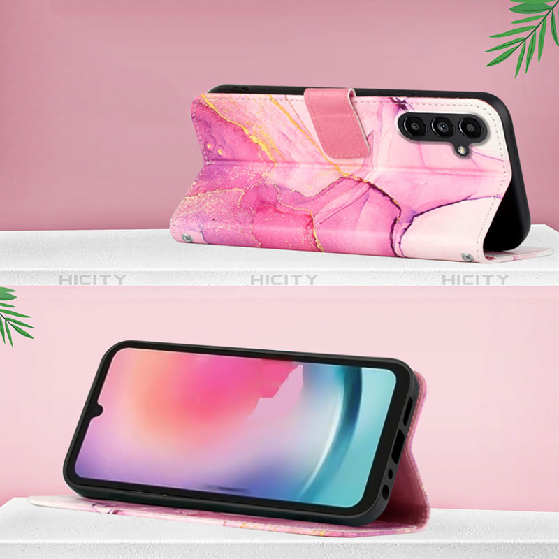 Custodia Portafoglio In Pelle Fantasia Modello Cover con Supporto YB1 per Samsung Galaxy A24 4G