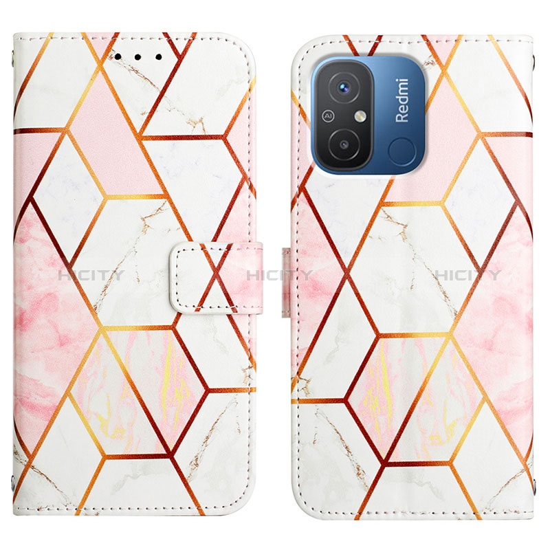 Custodia Portafoglio In Pelle Fantasia Modello Cover con Supporto YB1 per Xiaomi Poco C55 Bianco