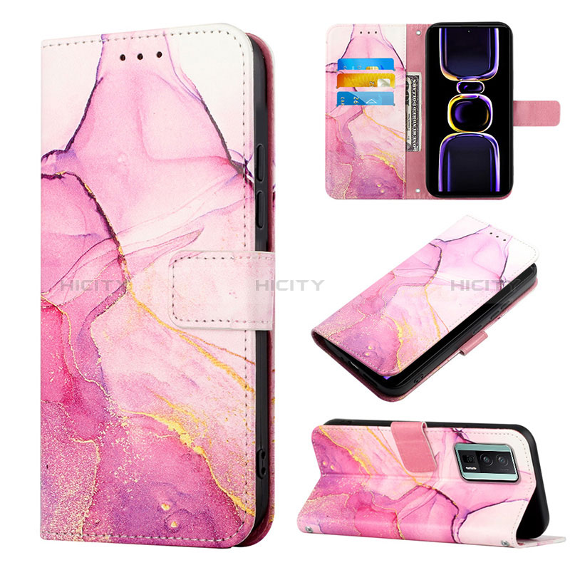 Custodia Portafoglio In Pelle Fantasia Modello Cover con Supporto YB1 per Xiaomi Poco F5 Pro 5G