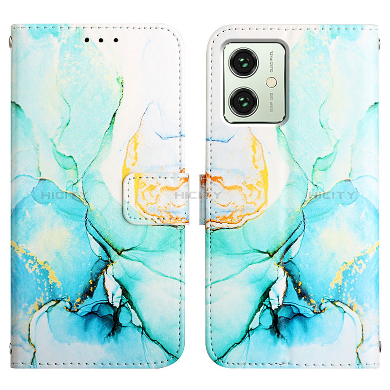 Custodia Portafoglio In Pelle Fantasia Modello Cover con Supporto YB4 per Motorola Moto G54 5G