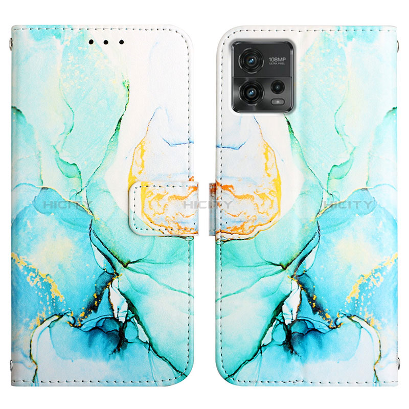 Custodia Portafoglio In Pelle Fantasia Modello Cover con Supporto YB4 per Motorola Moto G72