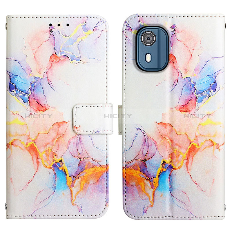 Custodia Portafoglio In Pelle Fantasia Modello Cover con Supporto YB4 per Nokia C02