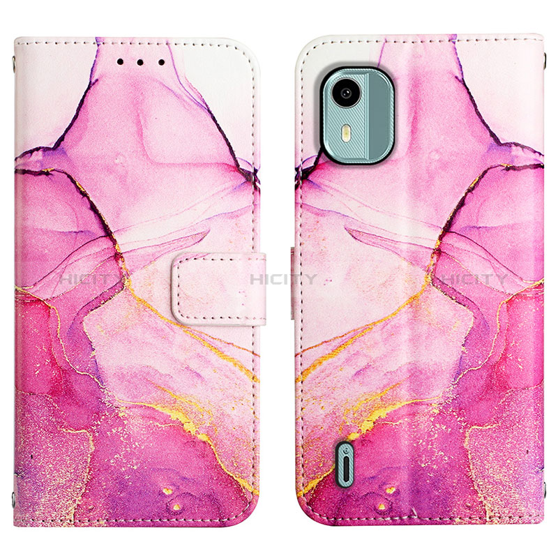 Custodia Portafoglio In Pelle Fantasia Modello Cover con Supporto YB4 per Nokia C12 Plus