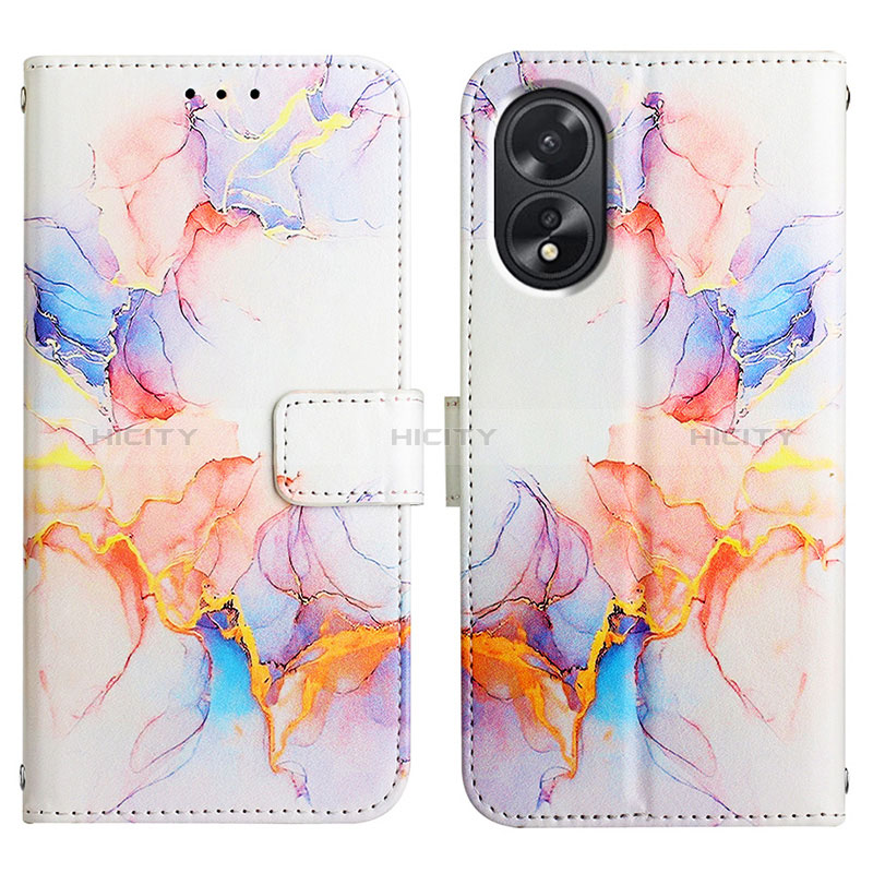 Custodia Portafoglio In Pelle Fantasia Modello Cover con Supporto YB4 per Oppo A18