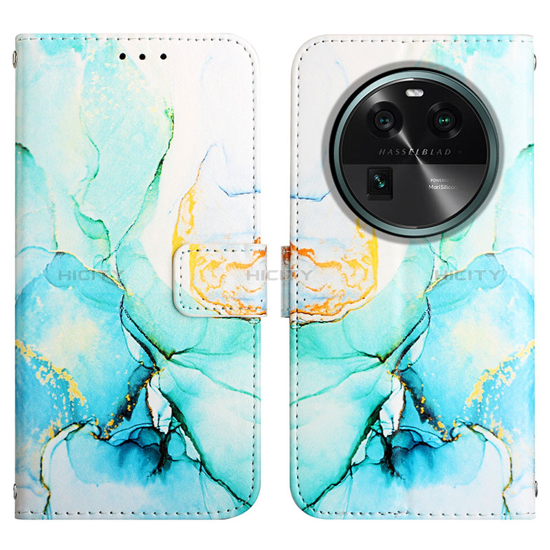 Custodia Portafoglio In Pelle Fantasia Modello Cover con Supporto YB4 per Oppo Find X6 5G