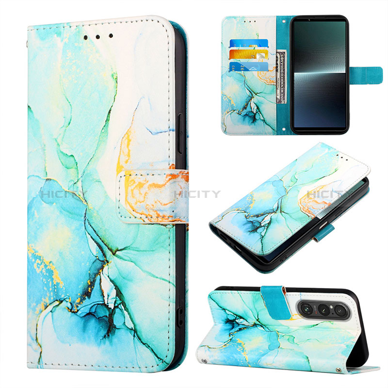 Custodia Portafoglio In Pelle Fantasia Modello Cover con Supporto YB4 per Sony Xperia 1 V