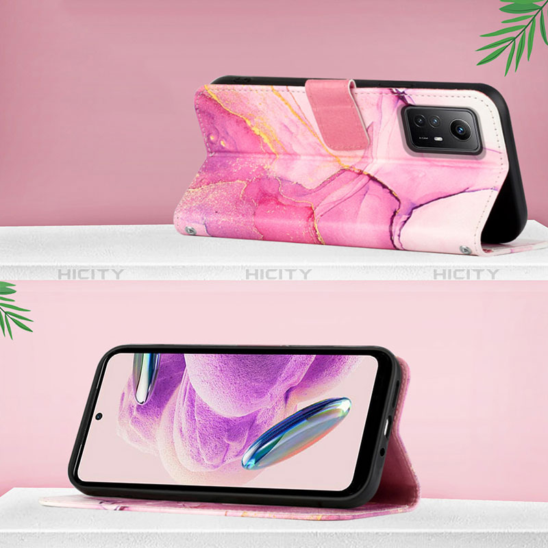 Custodia Portafoglio In Pelle Fantasia Modello Cover con Supporto YB4 per Xiaomi Redmi Note 12S