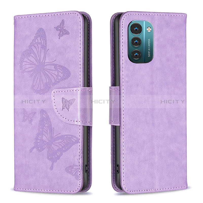 Custodia Portafoglio In Pelle Farfalla Cover con Supporto B01F per Nokia G11