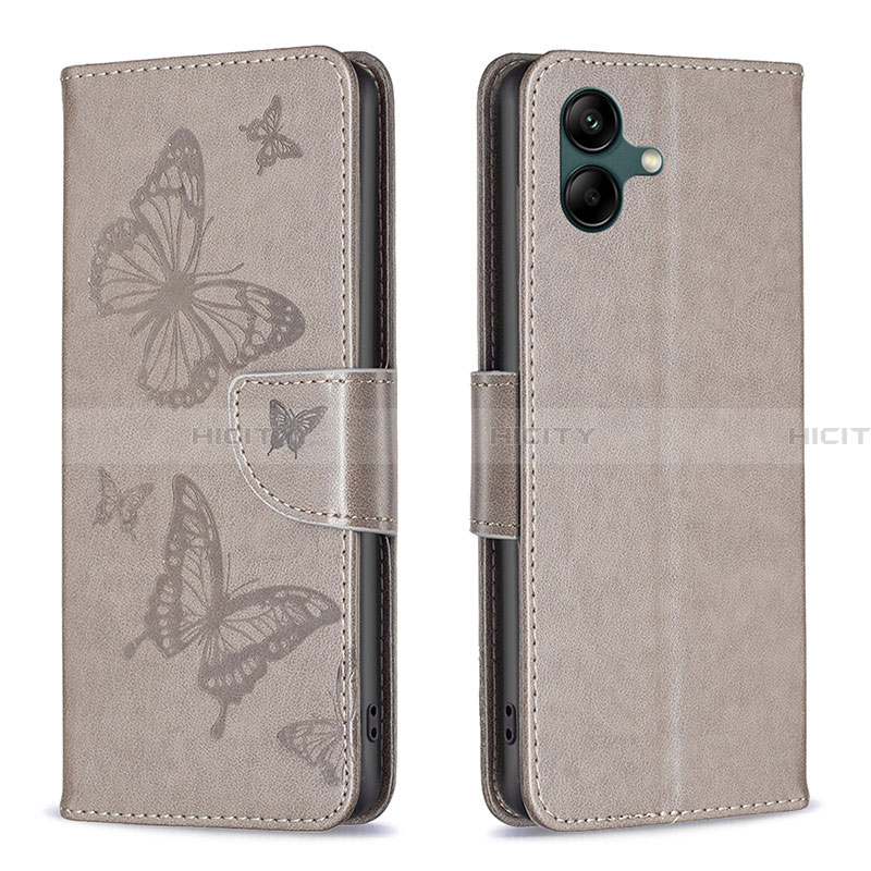 Custodia Portafoglio In Pelle Farfalla Cover con Supporto B01F per Samsung Galaxy A04 4G