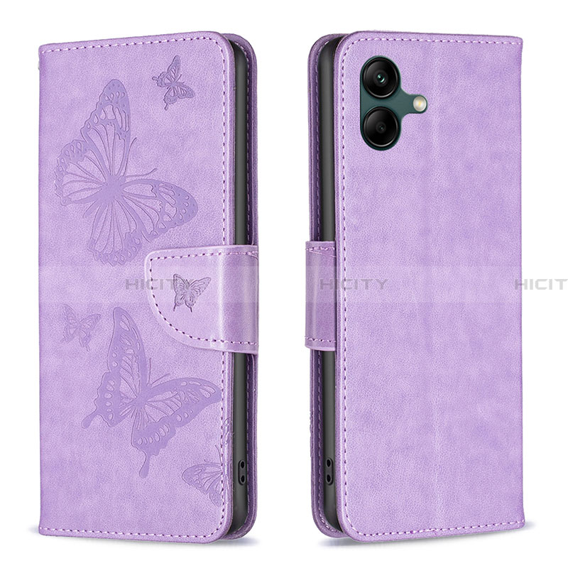 Custodia Portafoglio In Pelle Farfalla Cover con Supporto B01F per Samsung Galaxy A04 4G