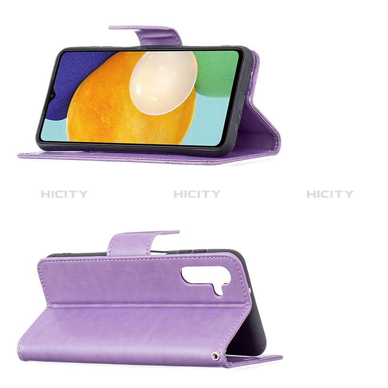 Custodia Portafoglio In Pelle Farfalla Cover con Supporto B01F per Samsung Galaxy A04s