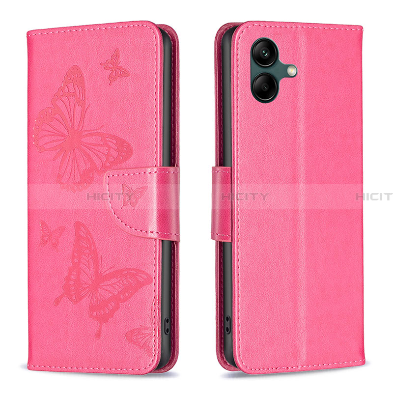 Custodia Portafoglio In Pelle Farfalla Cover con Supporto B01F per Samsung Galaxy A05