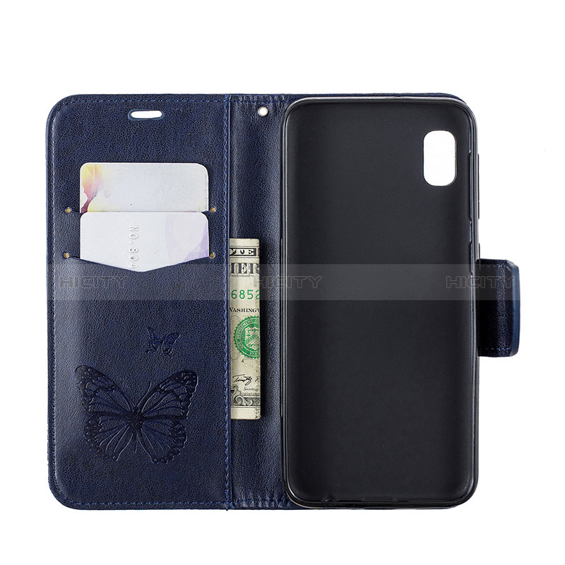 Custodia Portafoglio In Pelle Farfalla Cover con Supporto B01F per Samsung Galaxy A10e