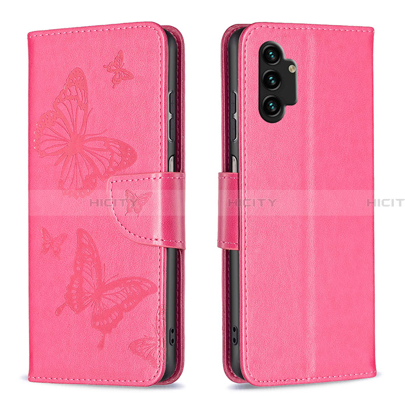 Custodia Portafoglio In Pelle Farfalla Cover con Supporto B01F per Samsung Galaxy A13 4G