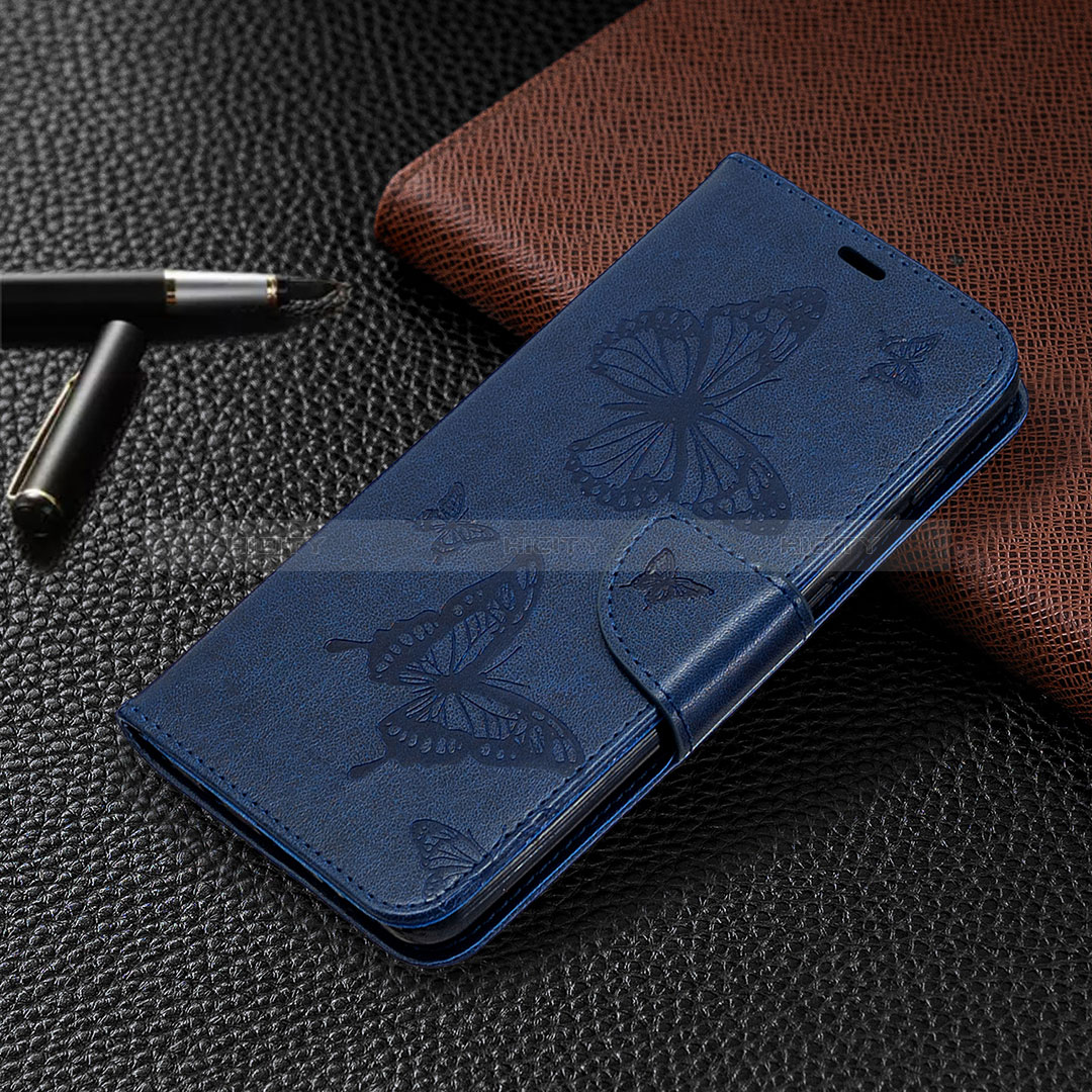 Custodia Portafoglio In Pelle Farfalla Cover con Supporto B01F per Samsung Galaxy A21s