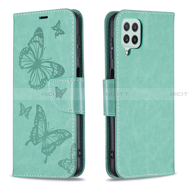 Custodia Portafoglio In Pelle Farfalla Cover con Supporto B01F per Samsung Galaxy A22 4G