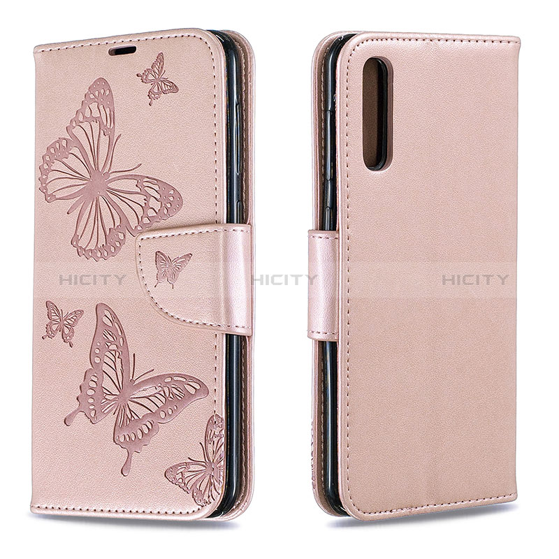 Custodia Portafoglio In Pelle Farfalla Cover con Supporto B01F per Samsung Galaxy A30S