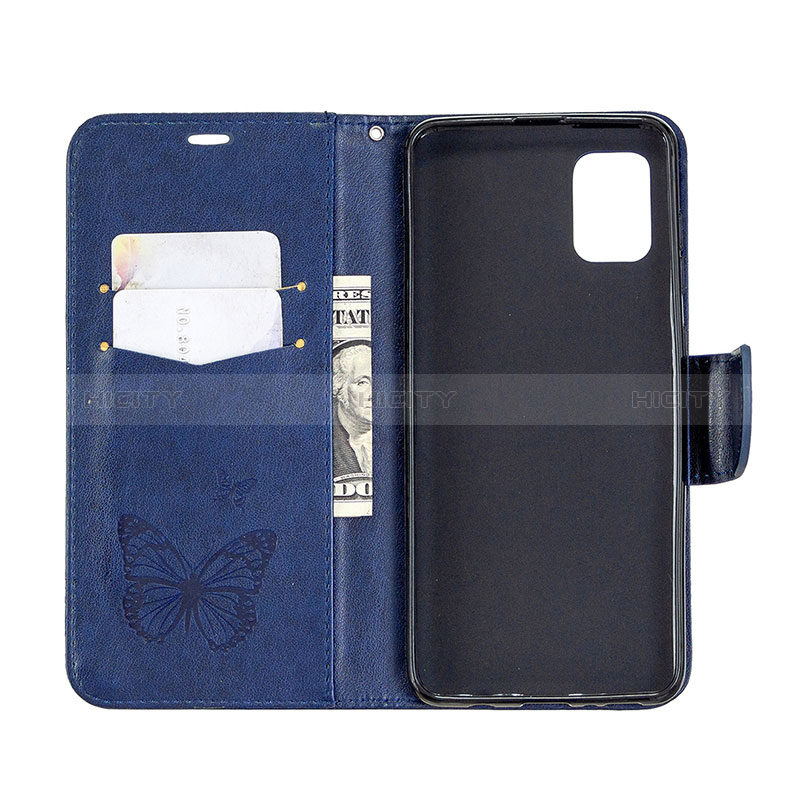 Custodia Portafoglio In Pelle Farfalla Cover con Supporto B01F per Samsung Galaxy A31