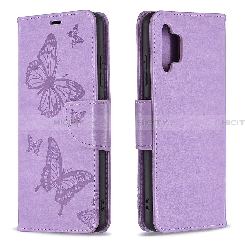 Custodia Portafoglio In Pelle Farfalla Cover con Supporto B01F per Samsung Galaxy A32 4G