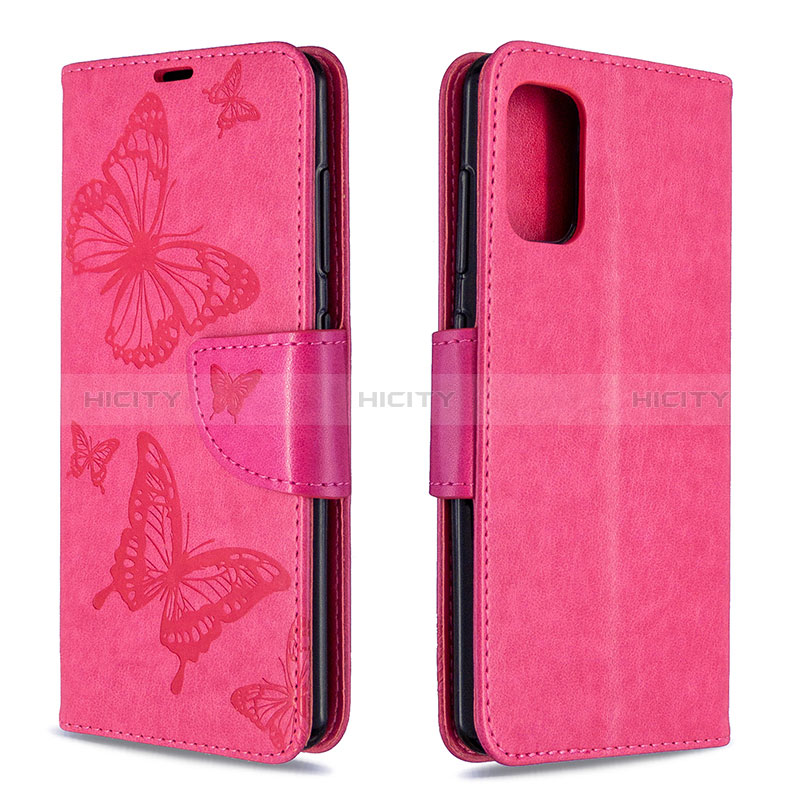 Custodia Portafoglio In Pelle Farfalla Cover con Supporto B01F per Samsung Galaxy A41