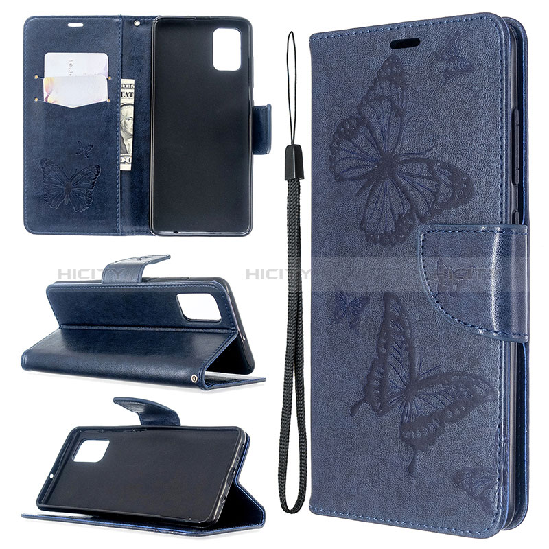 Custodia Portafoglio In Pelle Farfalla Cover con Supporto B01F per Samsung Galaxy A51 4G