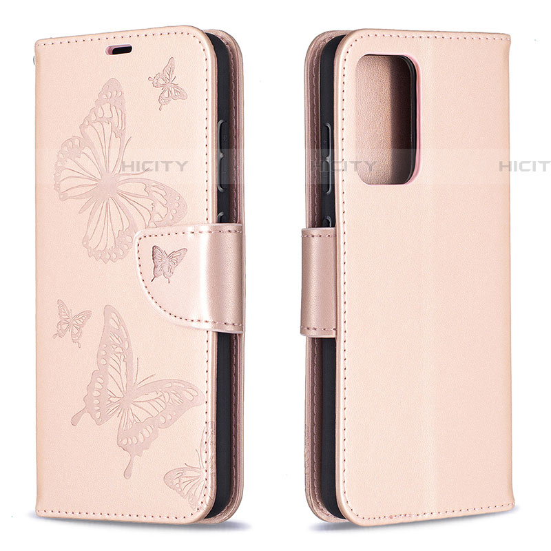 Custodia Portafoglio In Pelle Farfalla Cover con Supporto B01F per Samsung Galaxy A52 4G