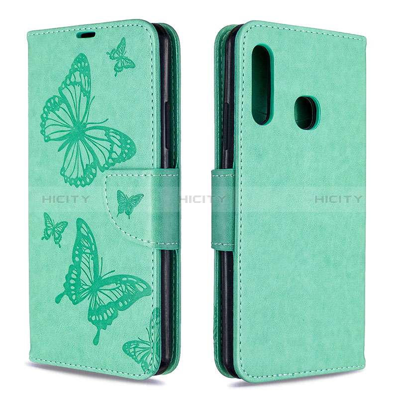 Custodia Portafoglio In Pelle Farfalla Cover con Supporto B01F per Samsung Galaxy A70E