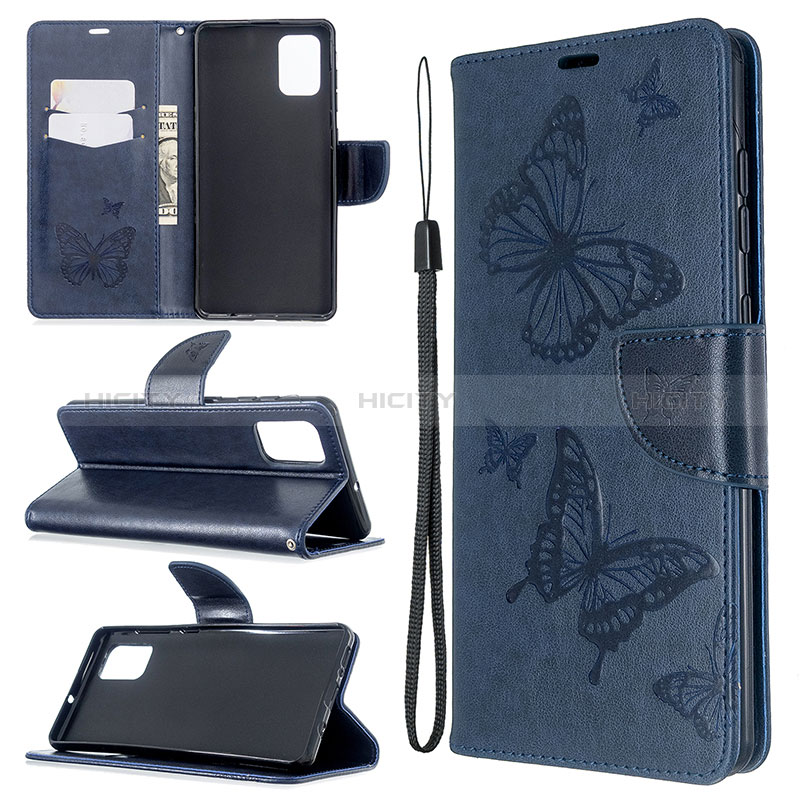 Custodia Portafoglio In Pelle Farfalla Cover con Supporto B01F per Samsung Galaxy A71 5G