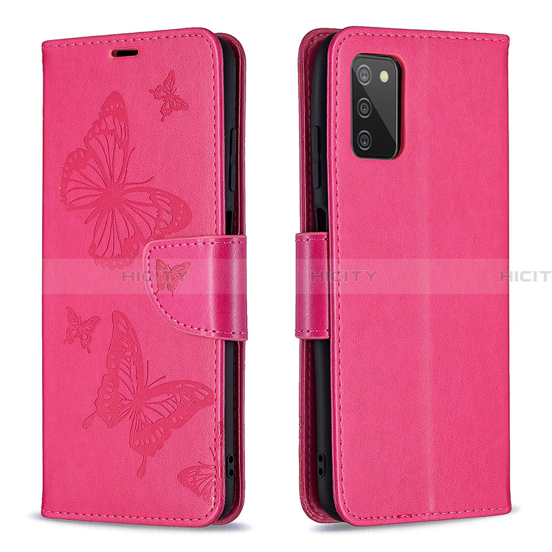 Custodia Portafoglio In Pelle Farfalla Cover con Supporto B01F per Samsung Galaxy F02S SM-E025F