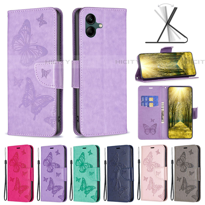 Custodia Portafoglio In Pelle Farfalla Cover con Supporto B01F per Samsung Galaxy F14 5G