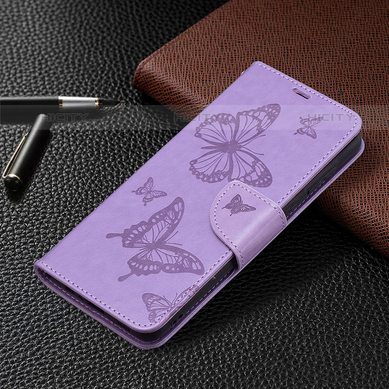 Custodia Portafoglio In Pelle Farfalla Cover con Supporto B01F per Samsung Galaxy M02