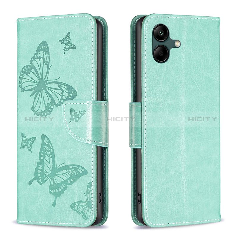 Custodia Portafoglio In Pelle Farfalla Cover con Supporto B01F per Samsung Galaxy M04