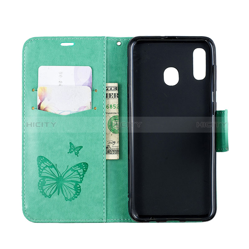 Custodia Portafoglio In Pelle Farfalla Cover con Supporto B01F per Samsung Galaxy M10S