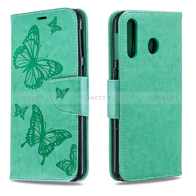 Custodia Portafoglio In Pelle Farfalla Cover con Supporto B01F per Samsung Galaxy M30